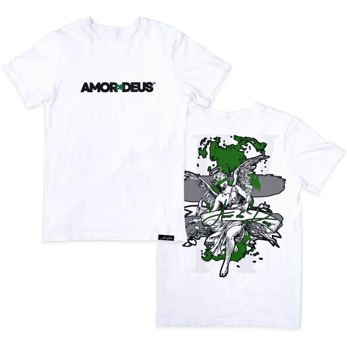 IV THE LOVE OF GOD T-Shirt - GREEN/GRAY
