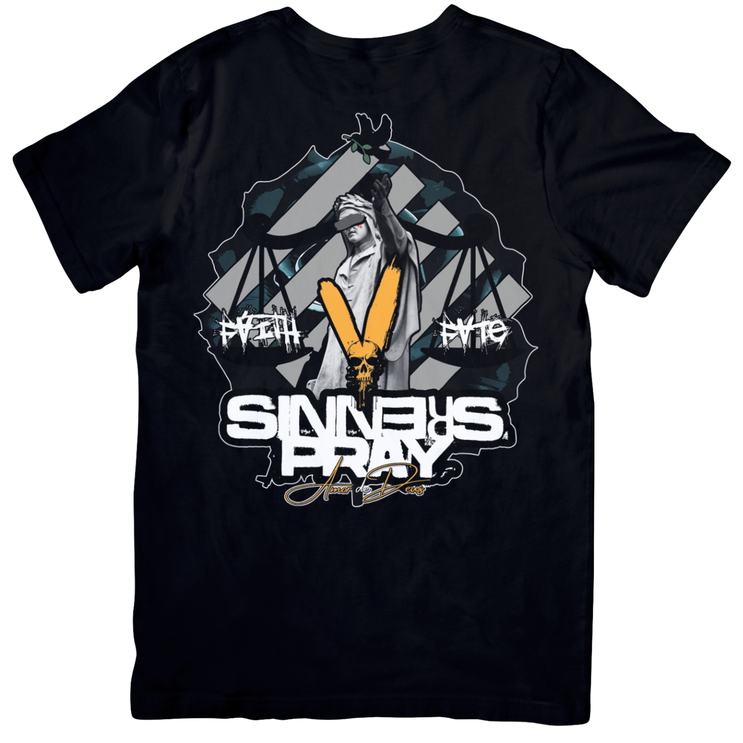 SINNERS PRAY T-Shirt - BLACK