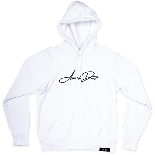 LOVE OF GOD Hoodie - WHITE/BLACK
