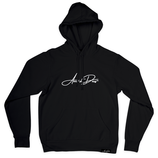 LOVE OF GOD Hoodie - BLACK/WHITE