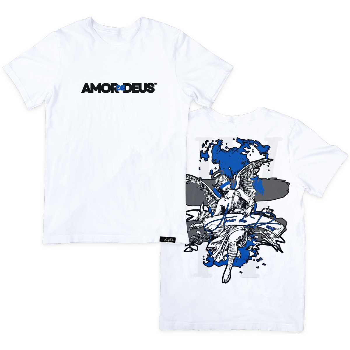 IV THE LOVE OF GOD T-Shirt - BLUE/GRAY