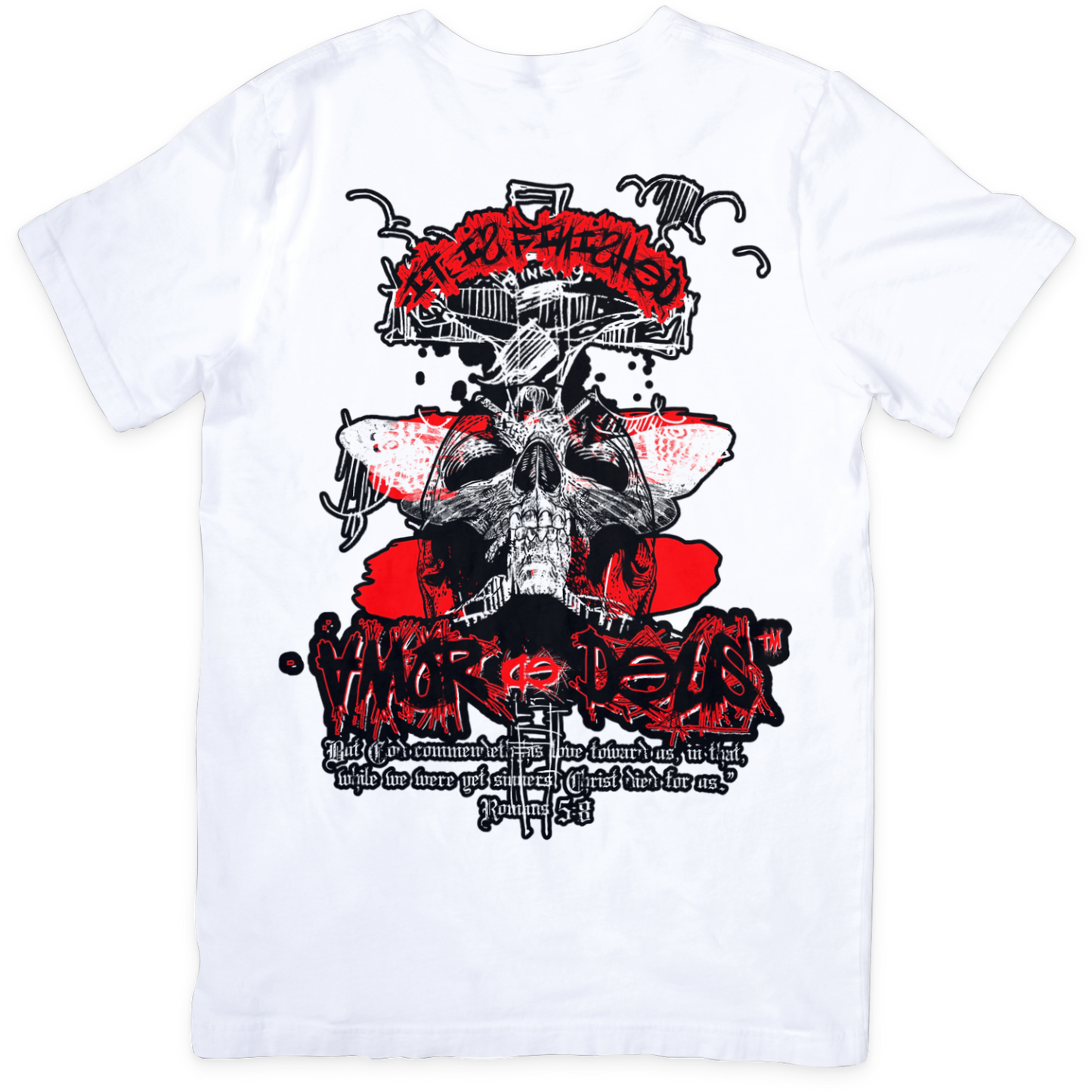 IT IS FINISHED T-Shirt - WHITE/RED