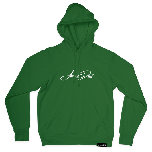 LOVE OF GOD Hoodie - GREEN/WHITE