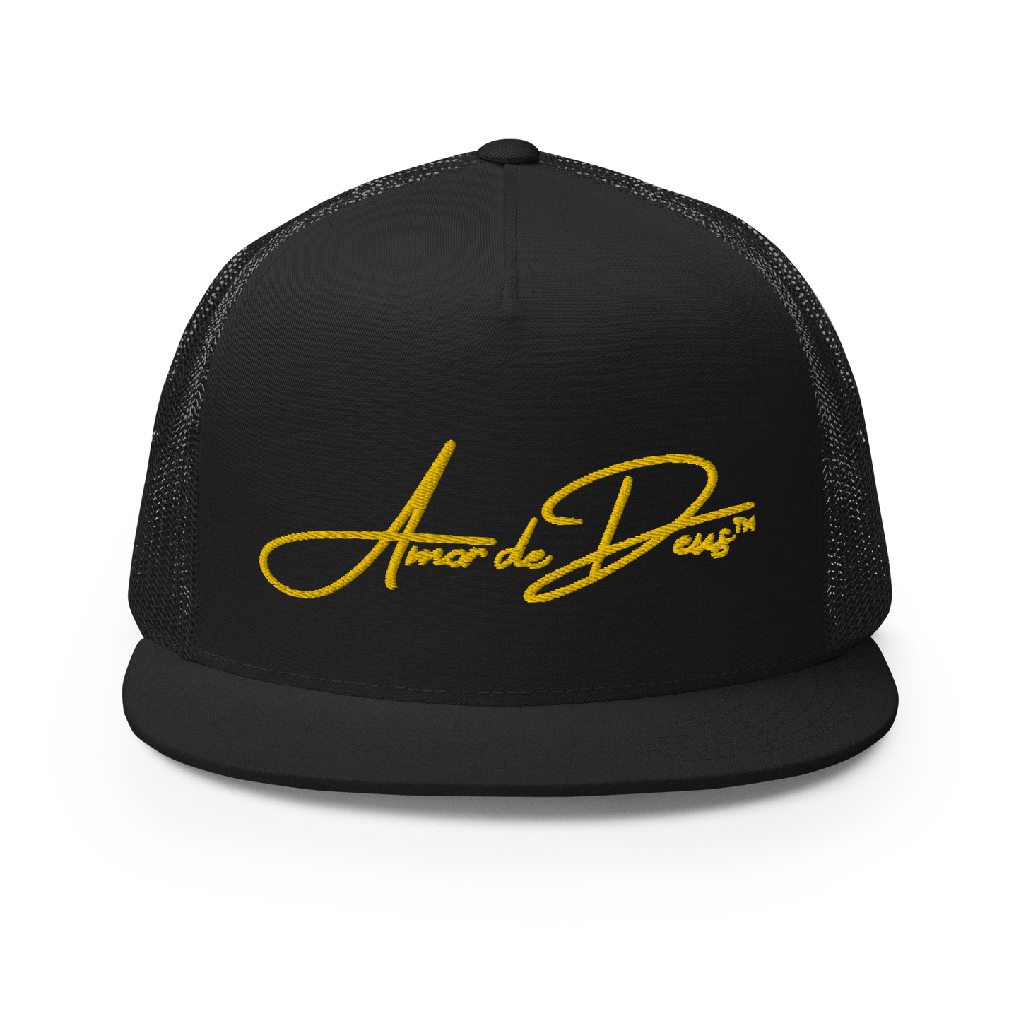 Script Logo Trucker Crwn - BLACK/YELLOW