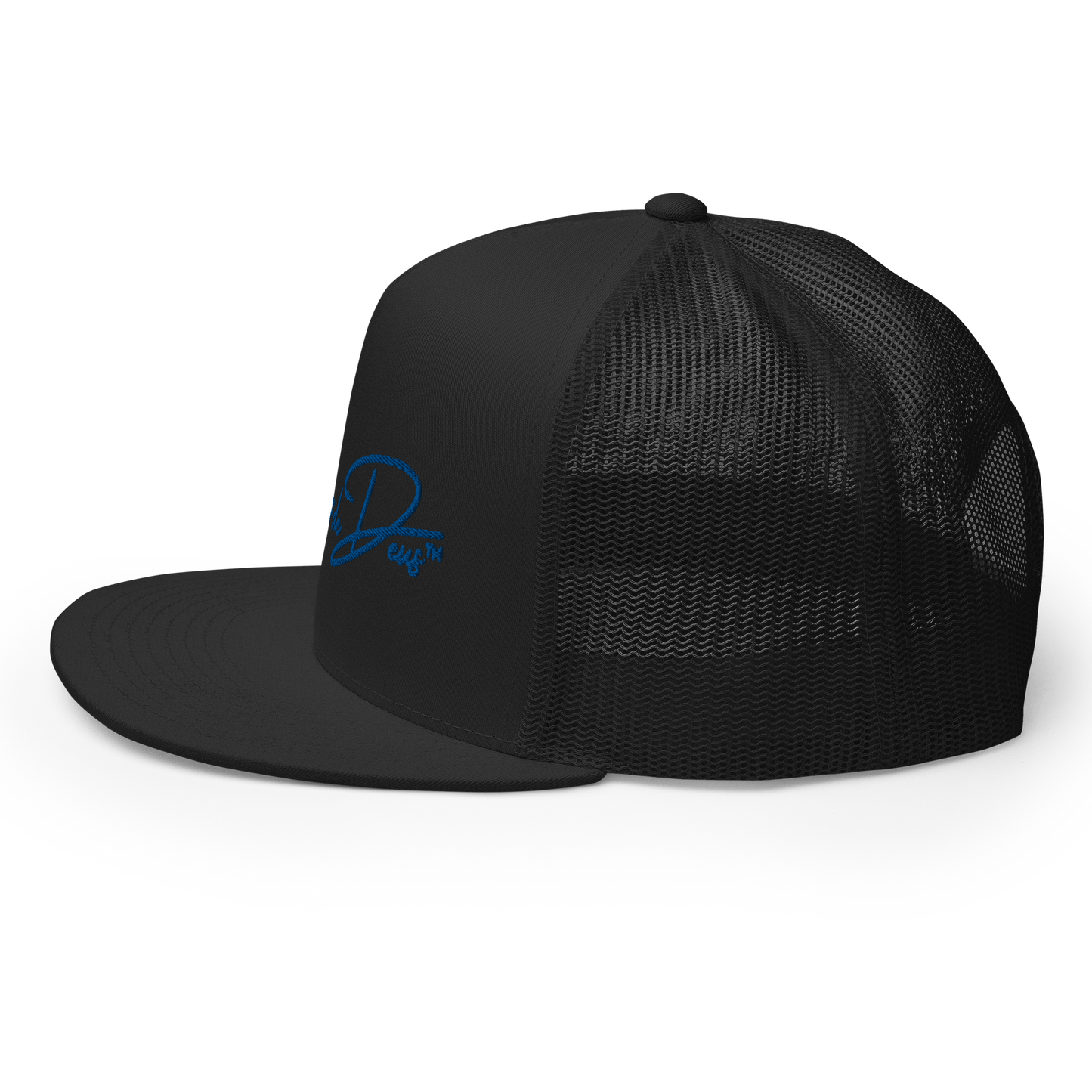 Script Logo Trucker Crwn - BLACK/BLUE