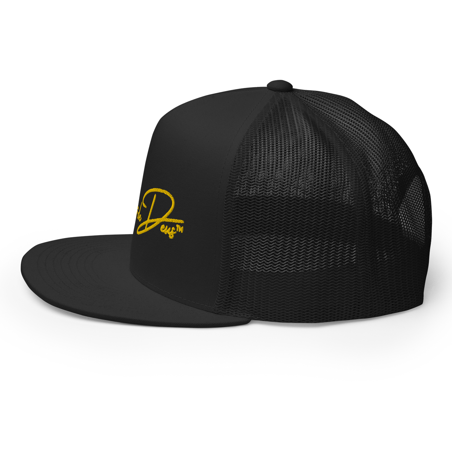 Script Logo Trucker Crwn - BLACK/YELLOW