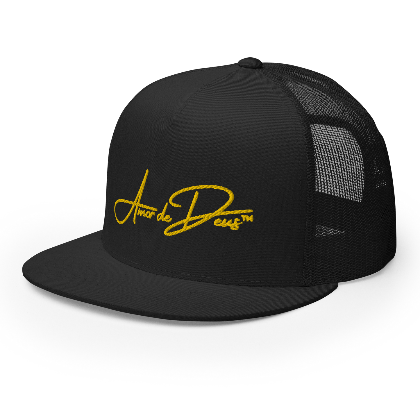 Script Logo Trucker Crwn - BLACK/YELLOW
