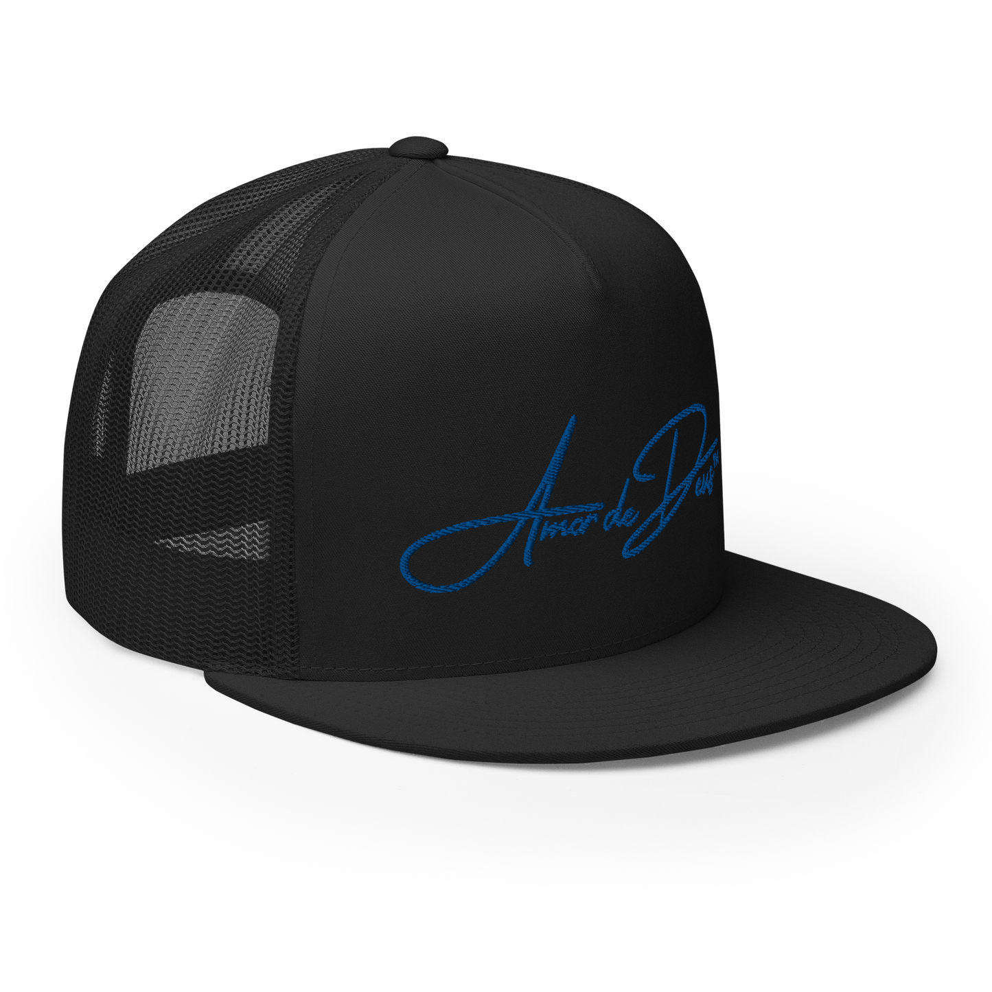 Script Logo Trucker Crwn - BLACK/BLUE
