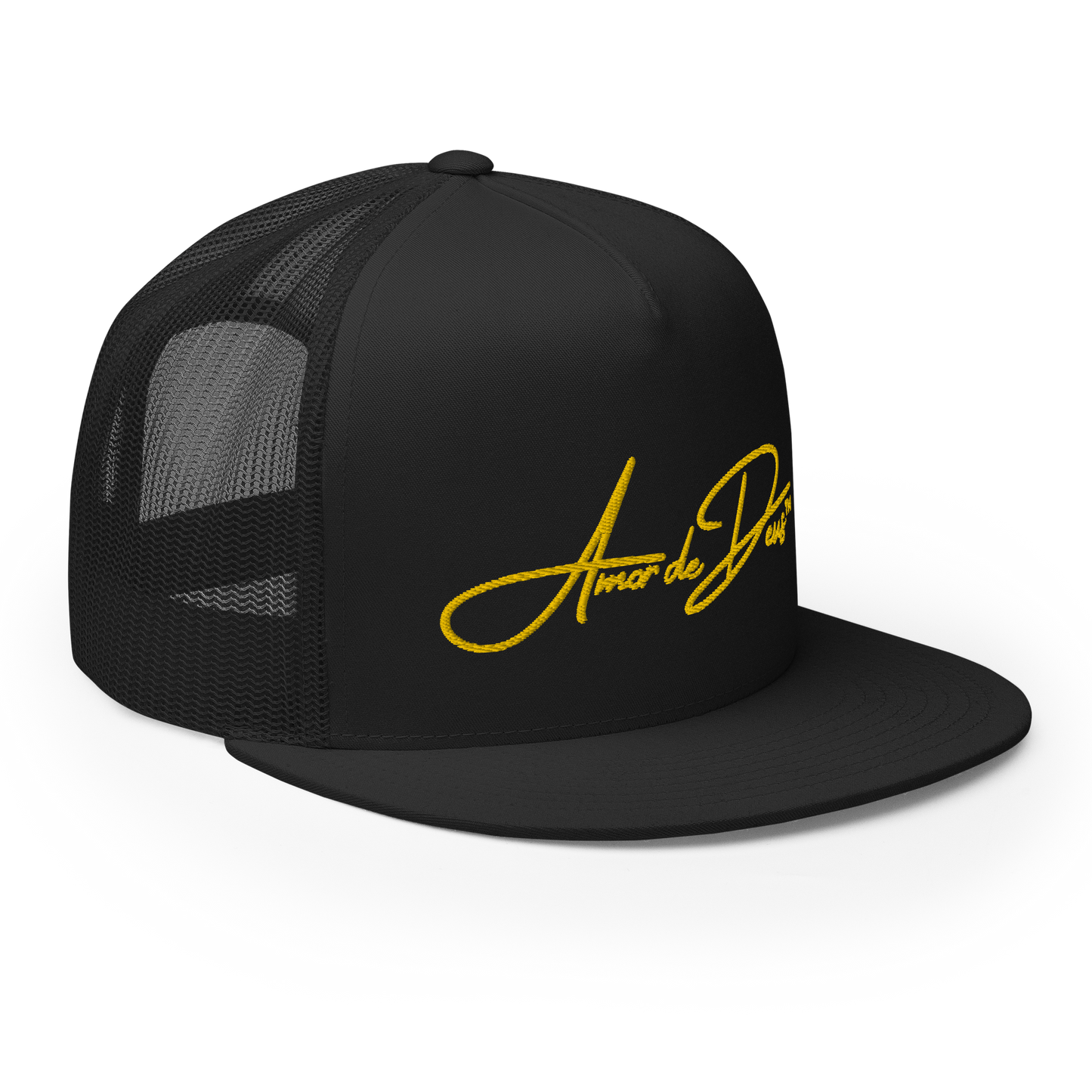 Script Logo Trucker Crwn - BLACK/YELLOW