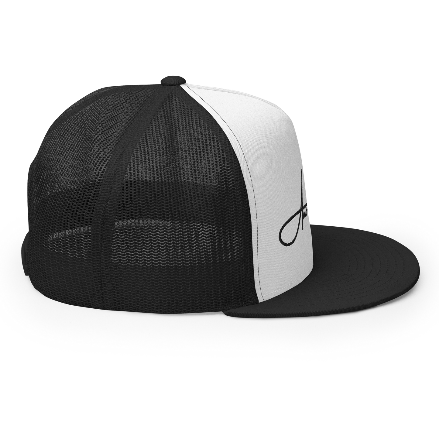 Script Logo Trucker Crwn - WHITE/BLACK