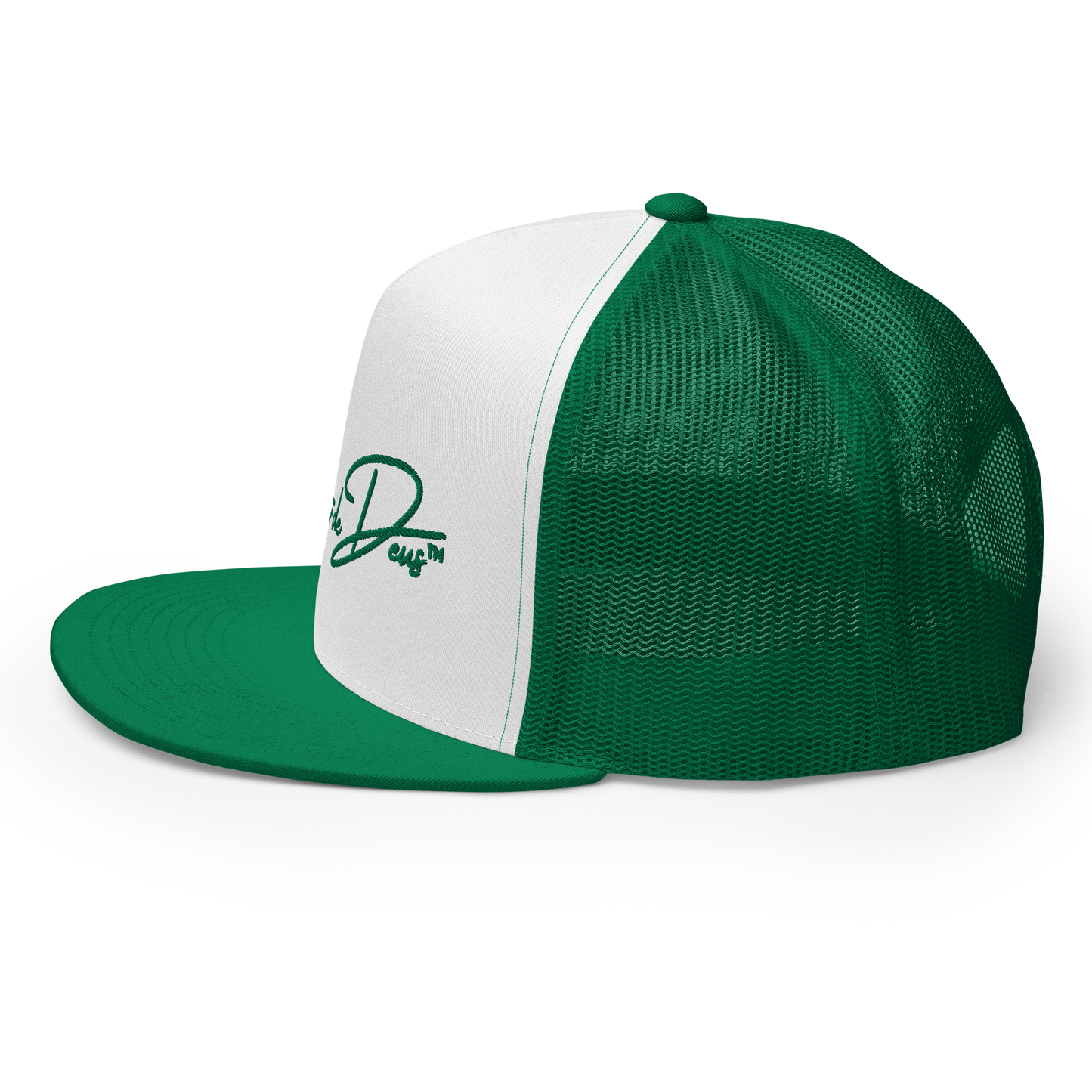 Script Logo Trucker Crwn - GREEN/WHITE