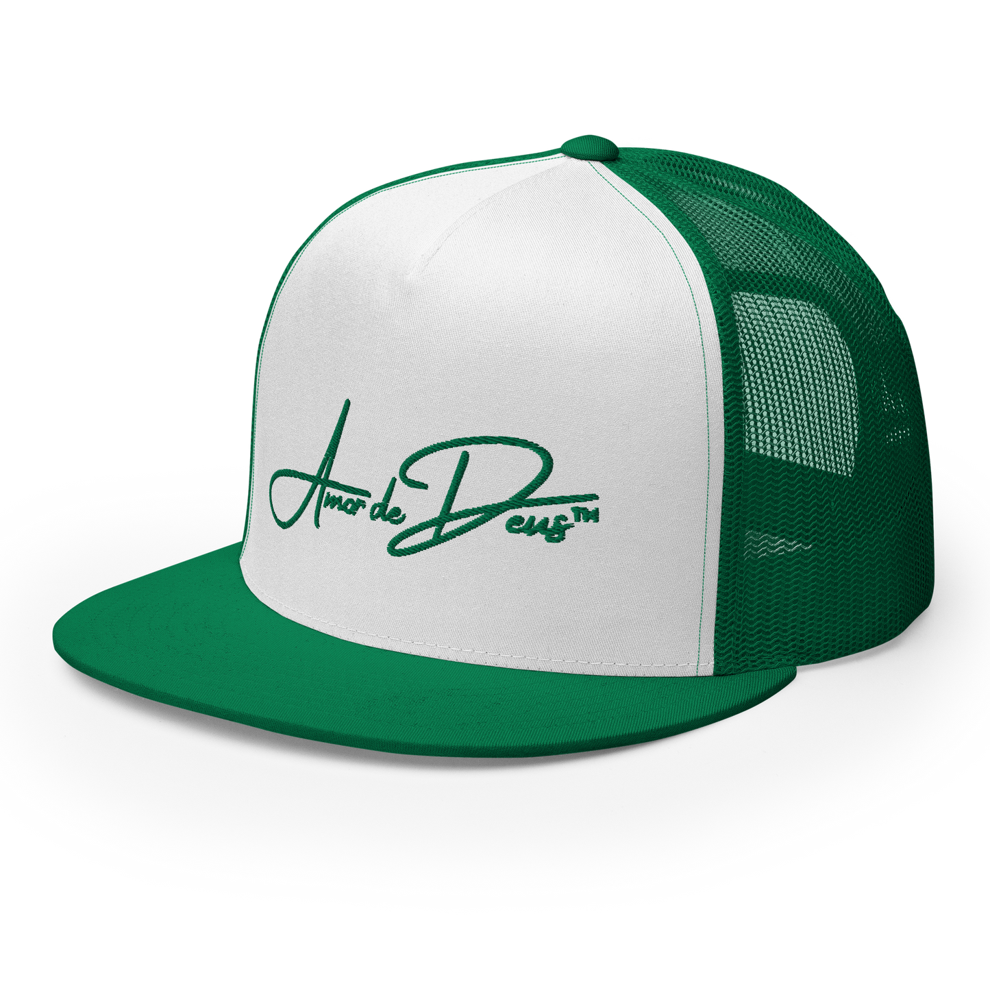 Script Logo Trucker Crwn - GREEN/WHITE