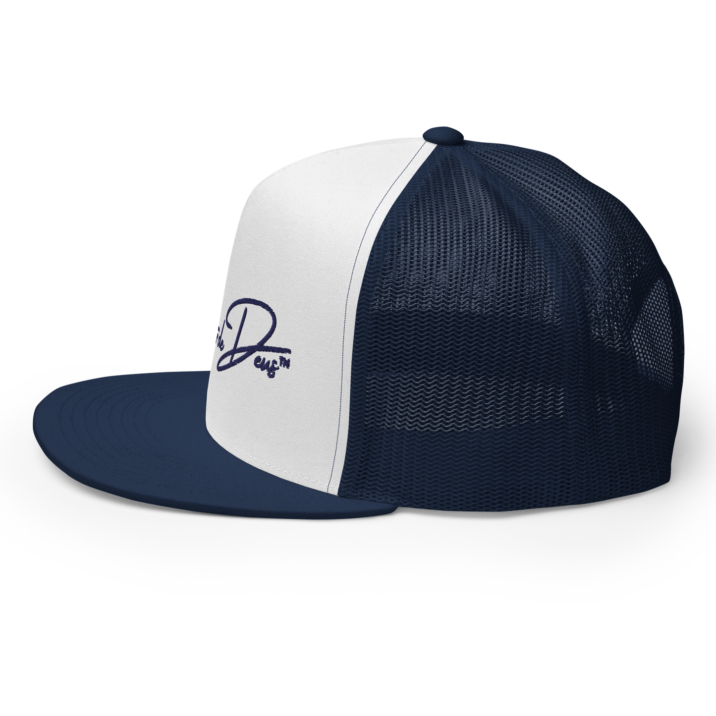 Script Logo Trucker Crwn - NAVY/WHITE