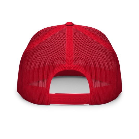 Script Logo Trucker Crwn - RED/WHITE