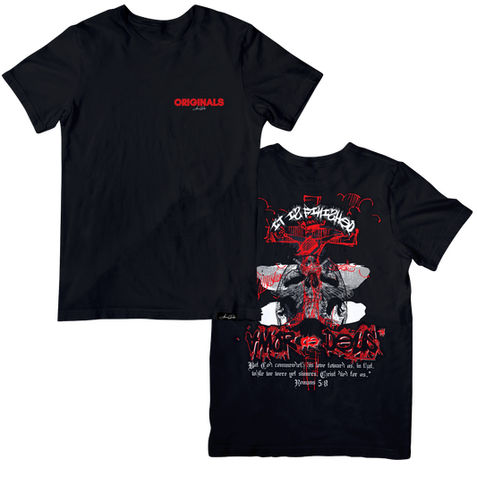 IT IS FINISHED T-Shirt - BLACK/RED