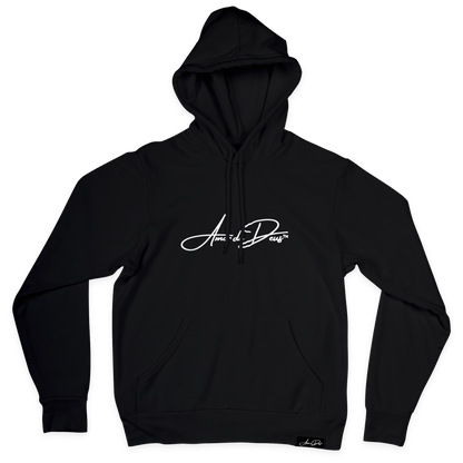 LOVE OF GOD Hoodie - BLACK/WHITE