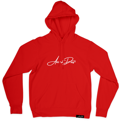 LOVE OF GOD Hoodie - RED/WHITE