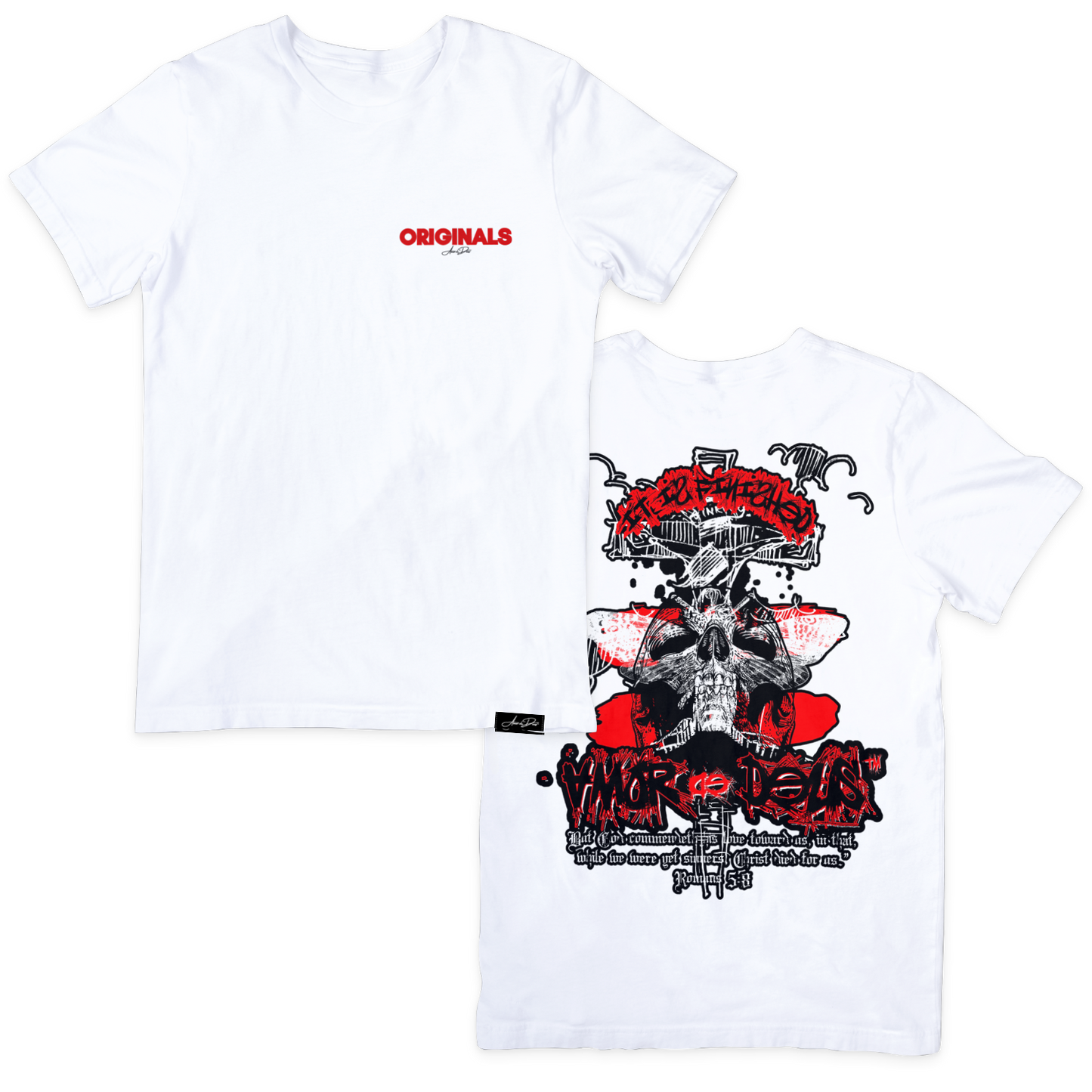 IT IS FINISHED T-Shirt - WHITE/RED