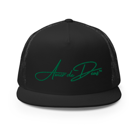 Script Logo Trucker Crwn - BLACK/GREEN