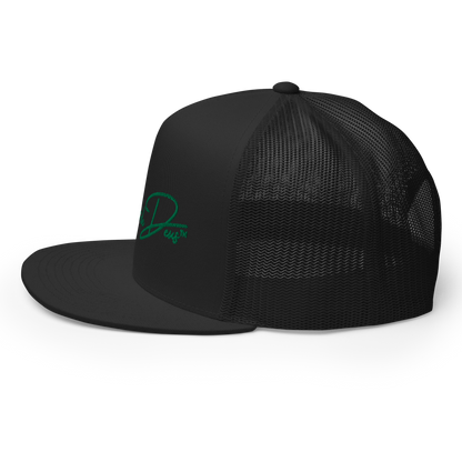 Script Logo Trucker Crwn - BLACK/GREEN