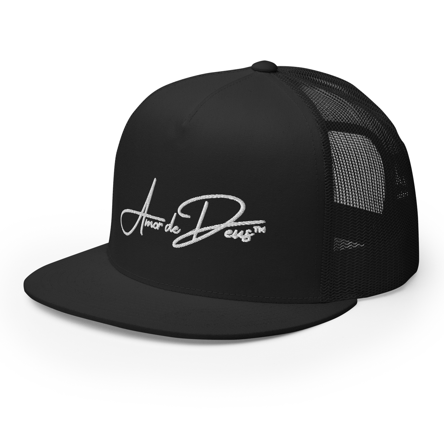 Script Logo Trucker Crwn - BLACK/WHITE