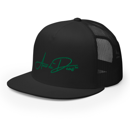 Script Logo Trucker Crwn - BLACK/GREEN