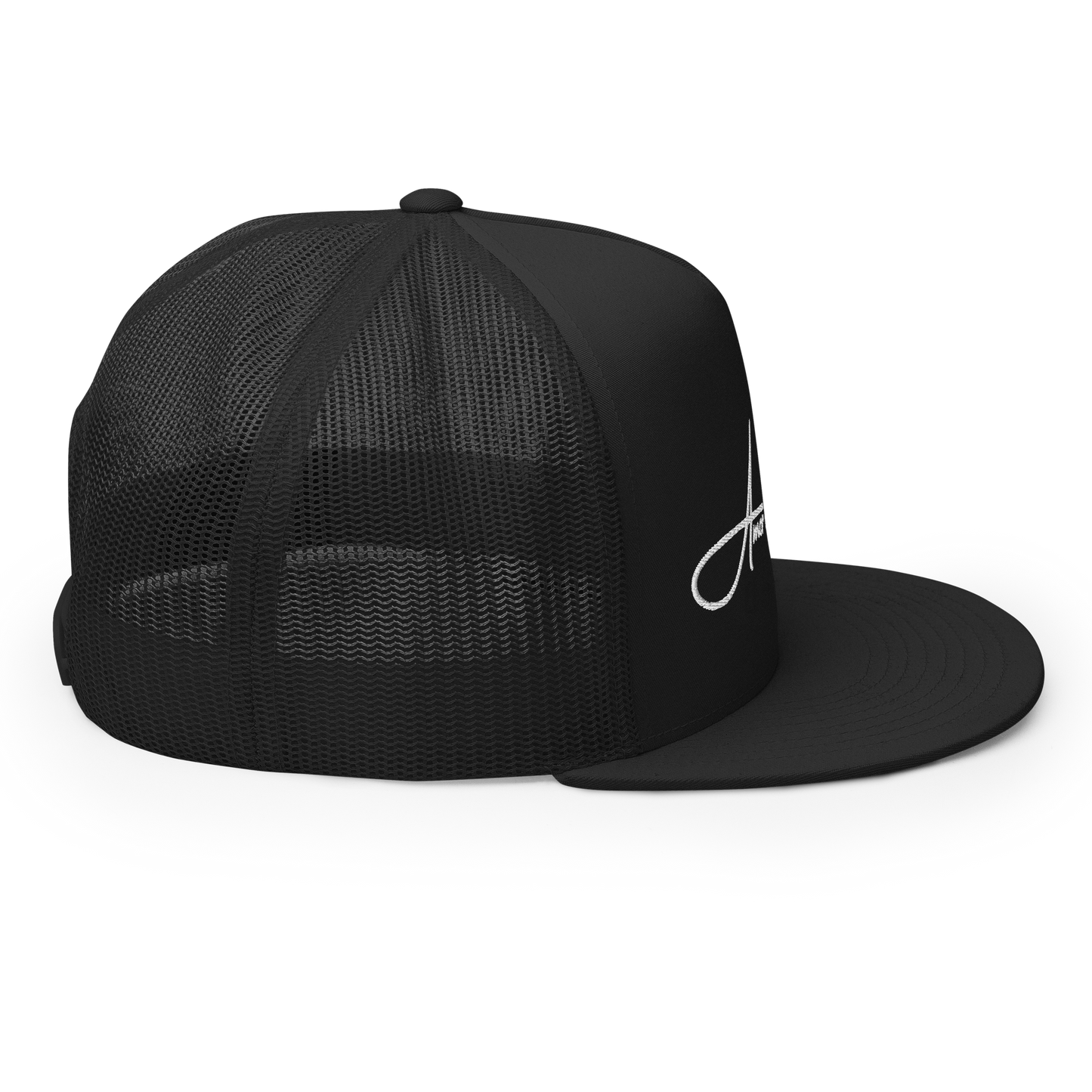 Script Logo Trucker Crwn - BLACK/WHITE