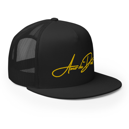 Script Logo Trucker Crwn - BLACK/YELLOW