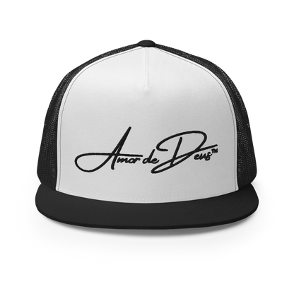 Script Logo Trucker Crwn - WHITE/BLACK