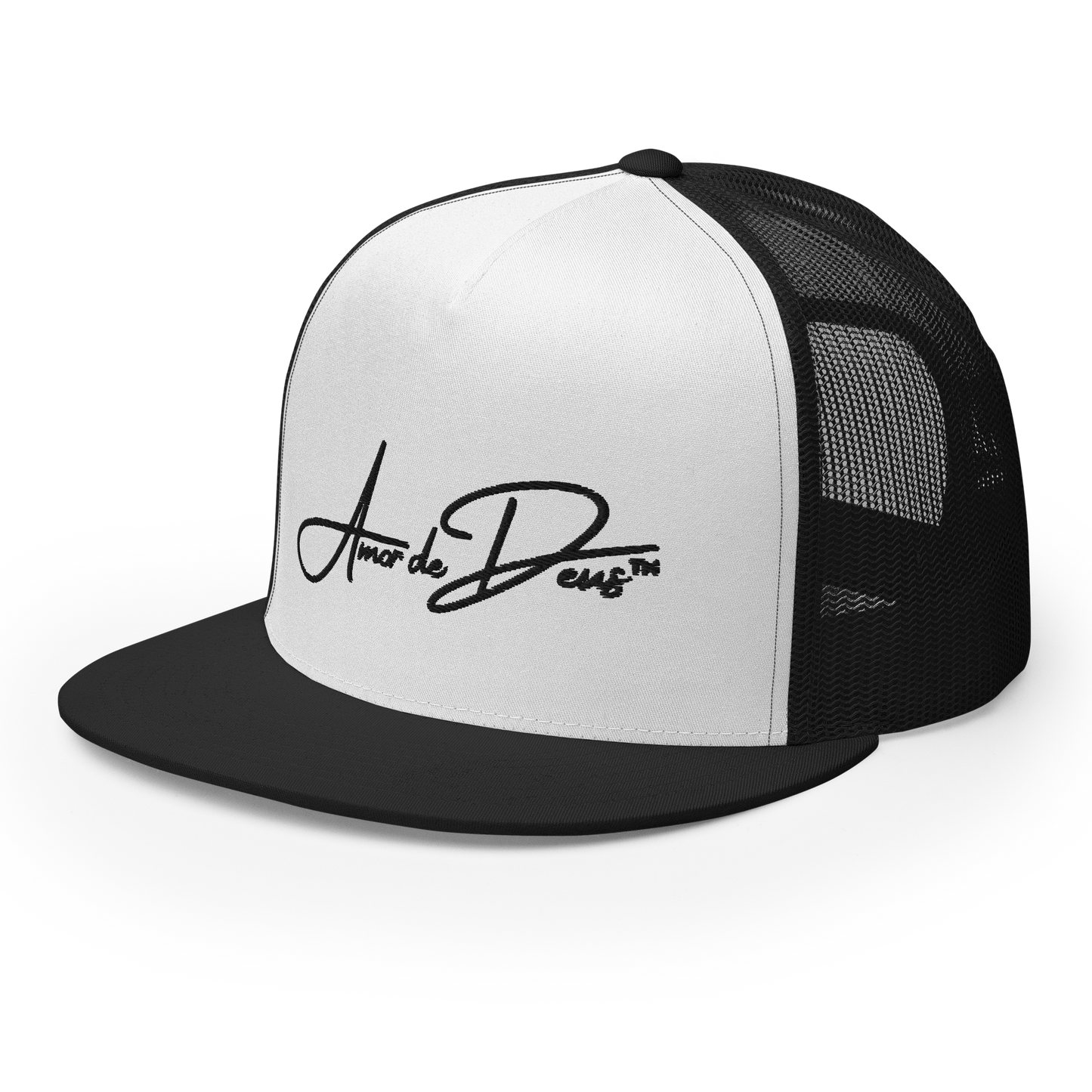 Script Logo Trucker Crwn - WHITE/BLACK