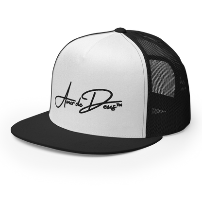 Script Logo Trucker Crwn - WHITE/BLACK