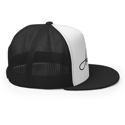 Script Logo Trucker Crwn - WHITE/BLACK