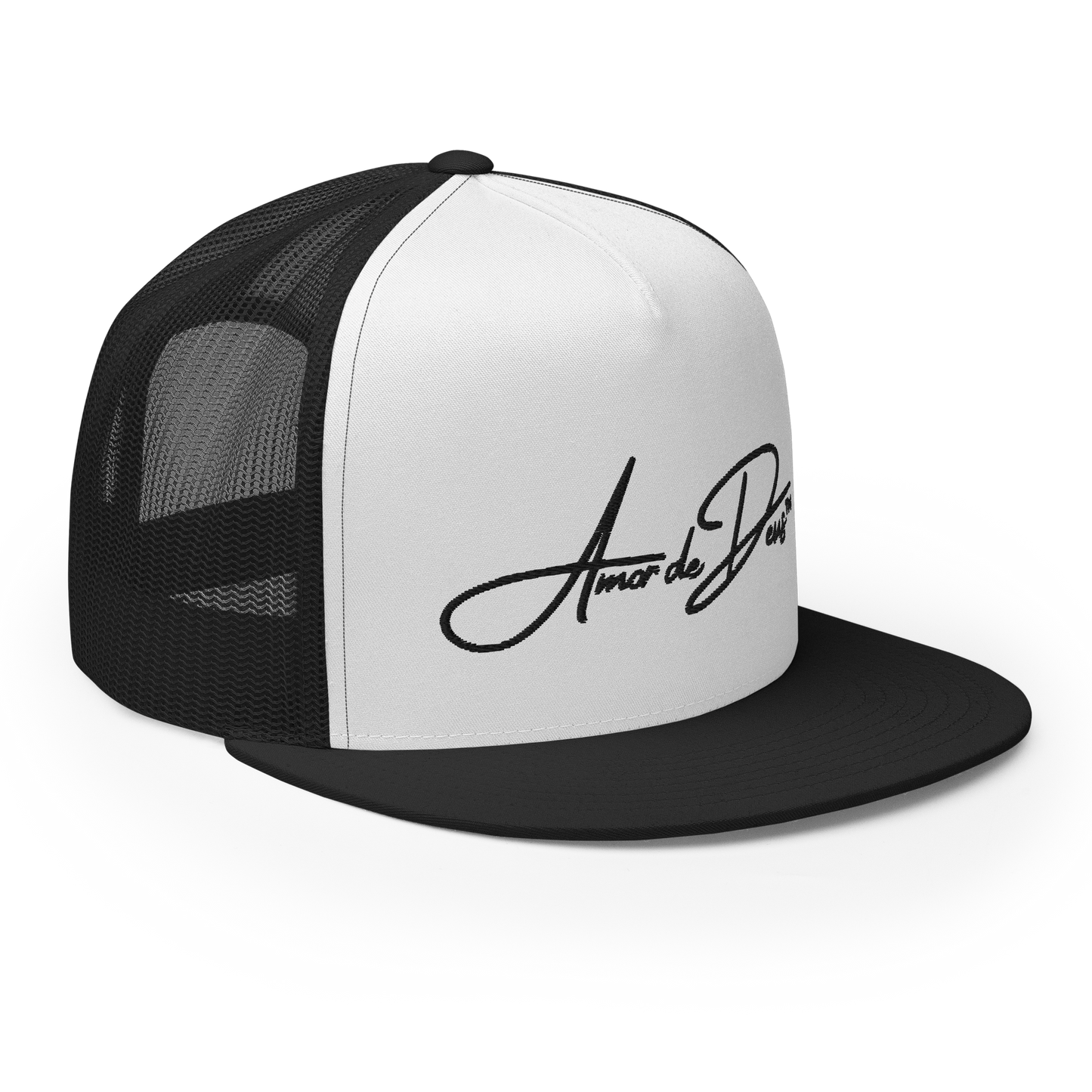 Script Logo Trucker Crwn - WHITE/BLACK