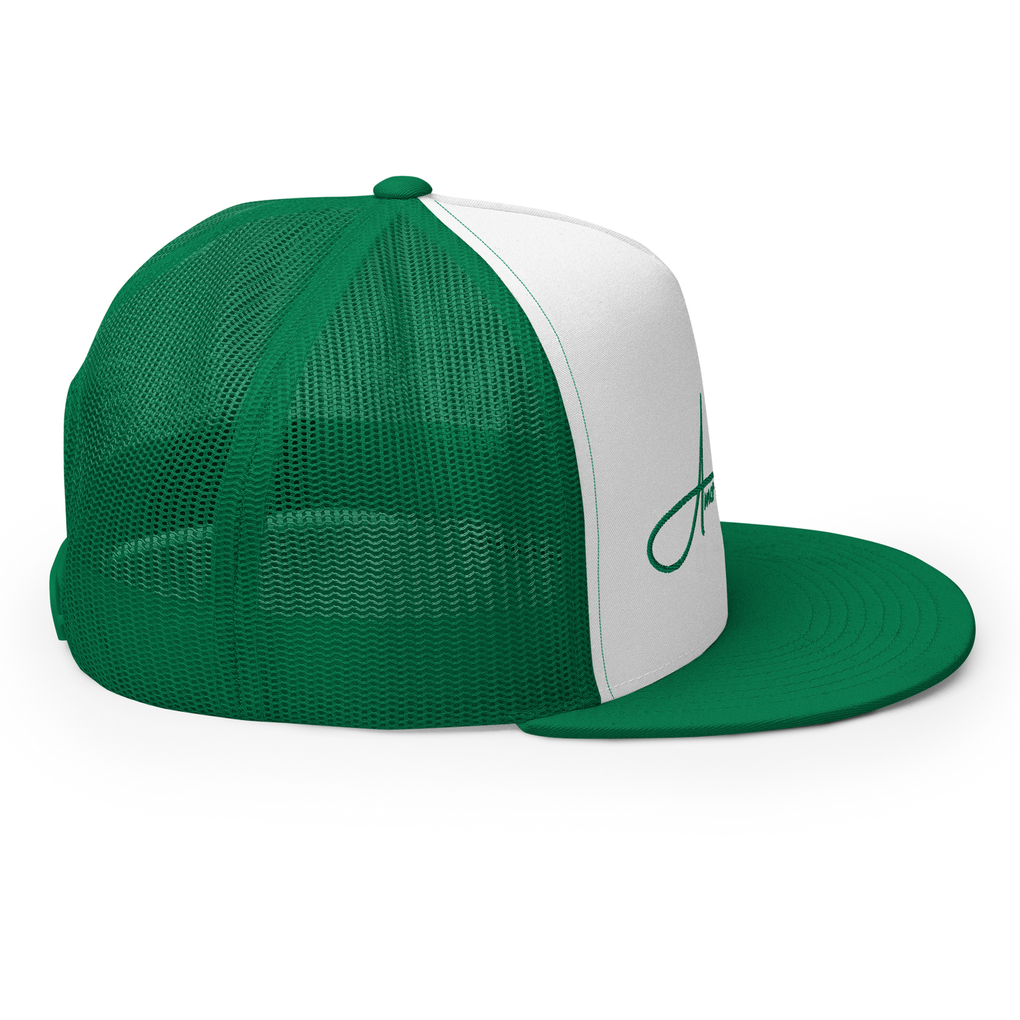 Script Logo Trucker Crwn - GREEN/WHITE