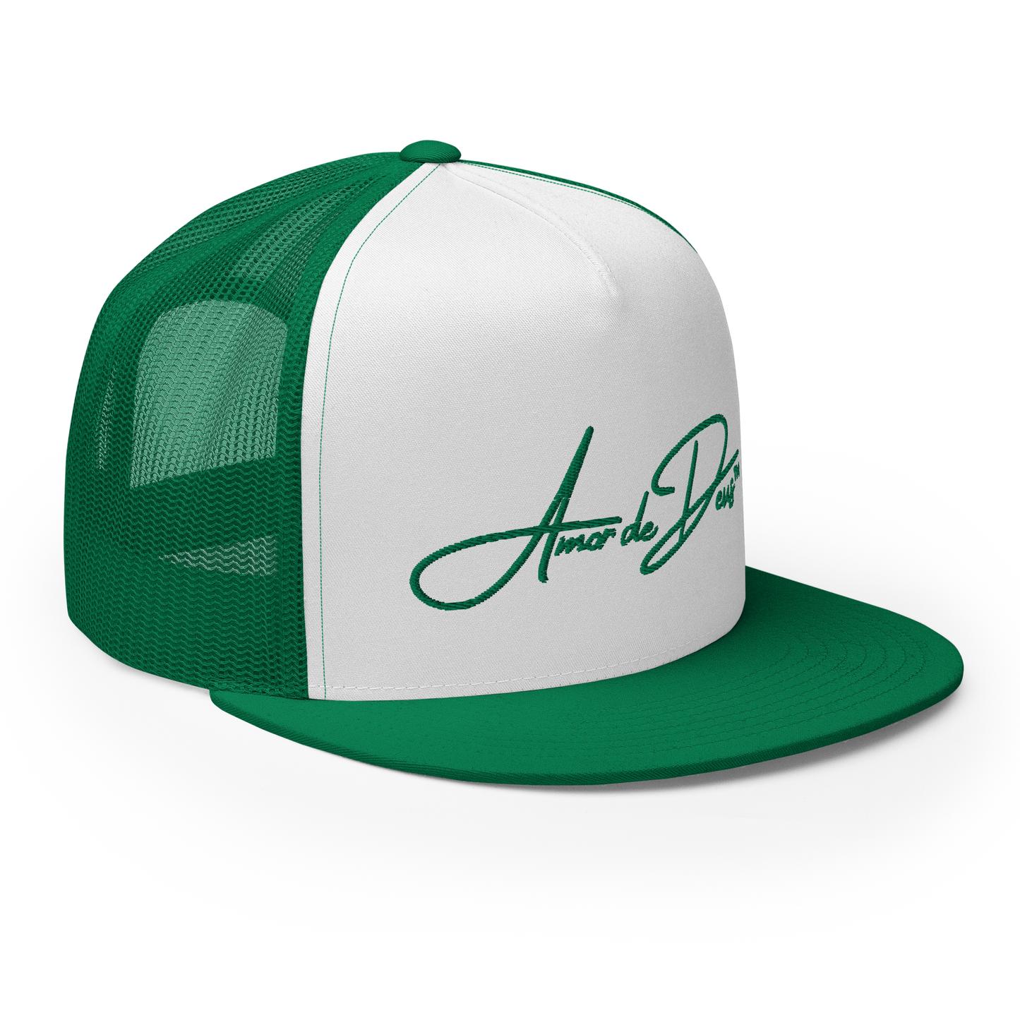 Script Logo Trucker Crwn - GREEN/WHITE