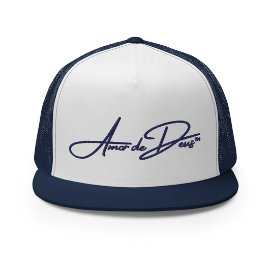 Script Logo Trucker Crwn - NAVY/WHITE