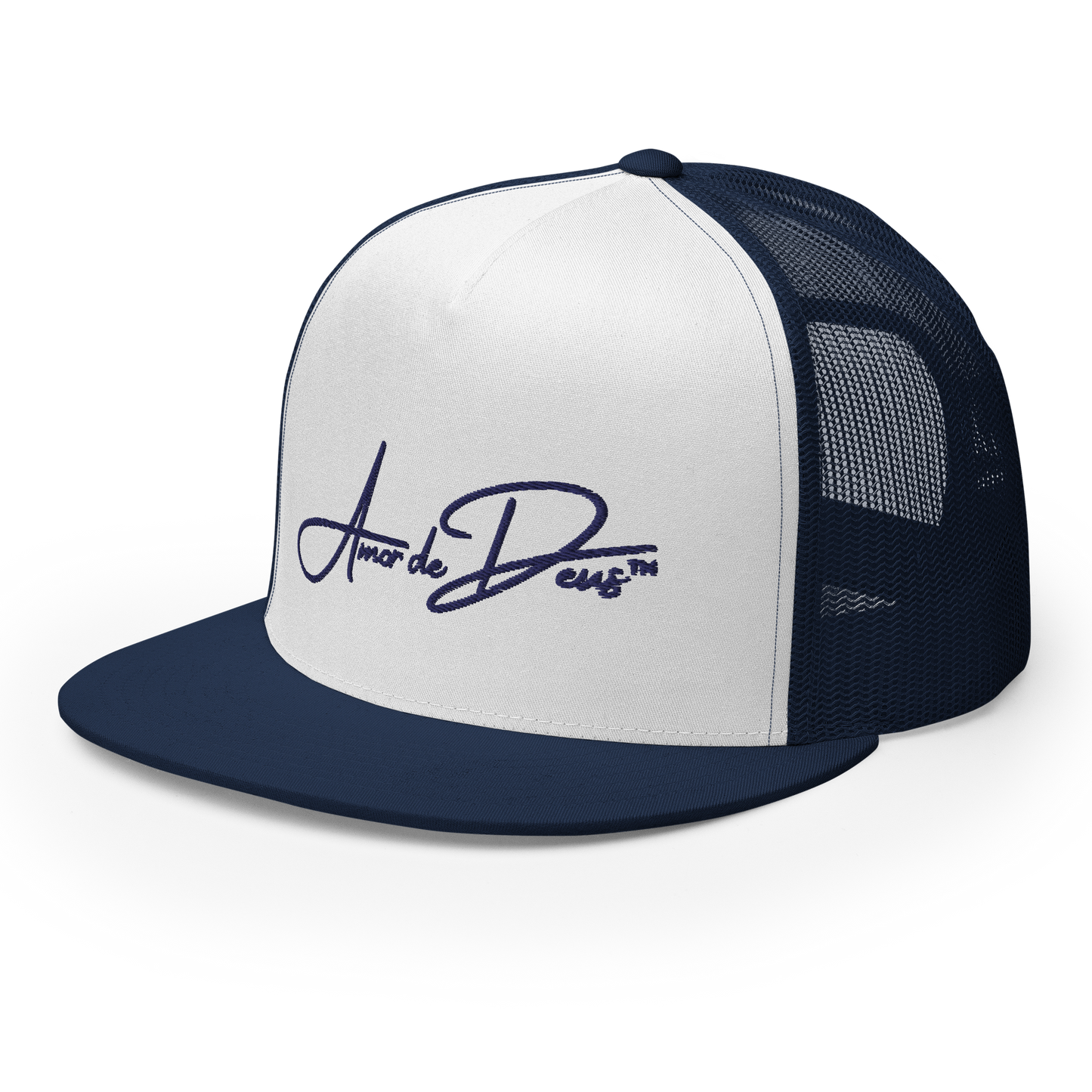 Script Logo Trucker Crwn - NAVY/WHITE