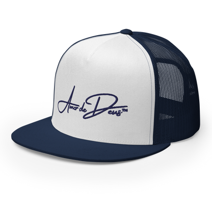 Script Logo Trucker Crwn - NAVY/WHITE