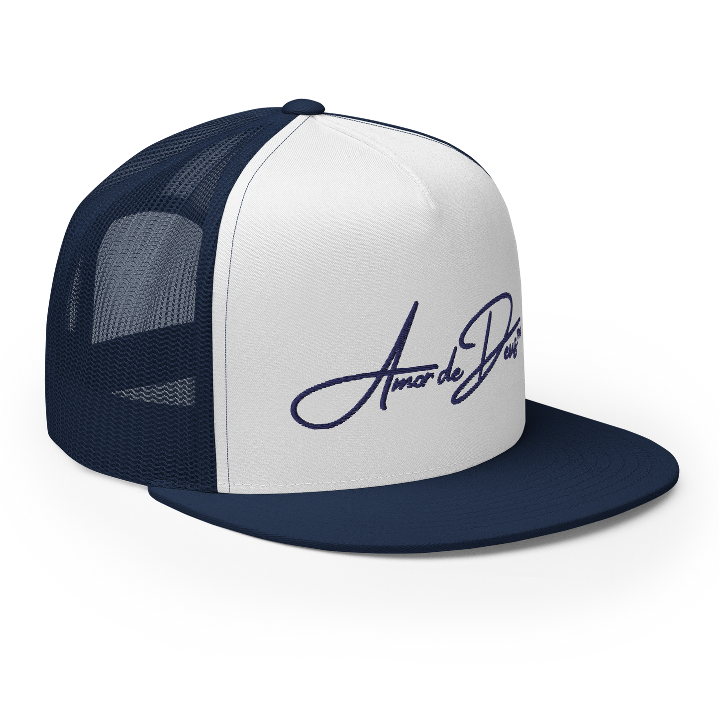 Script Logo Trucker Crwn - NAVY/WHITE