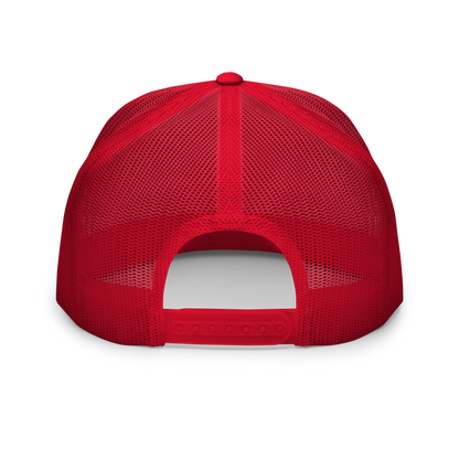 Script Logo Trucker Crwn - RED/WHITE